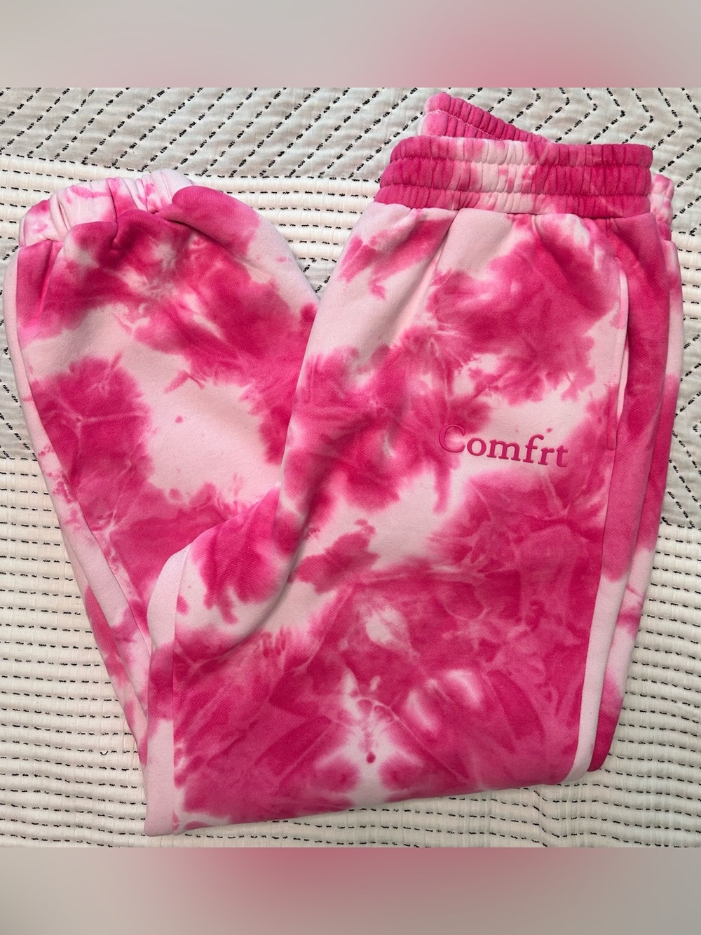 Pink Tie-Dye Jogger Pants for Women - Comfort Crew